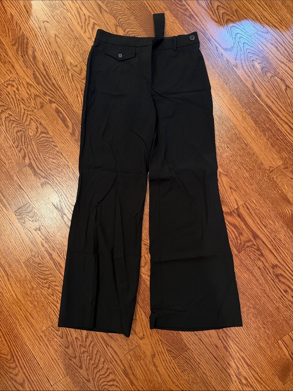 10 Crosby Derek Lam Black Wide-Leg Trousers